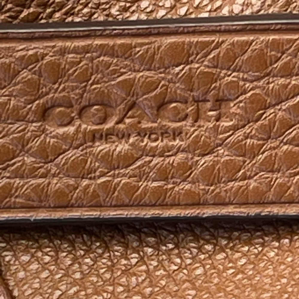 COACH Pebbled Leather Cognac Satchel — Style No. G1781-35830 - Picture 7 of 11